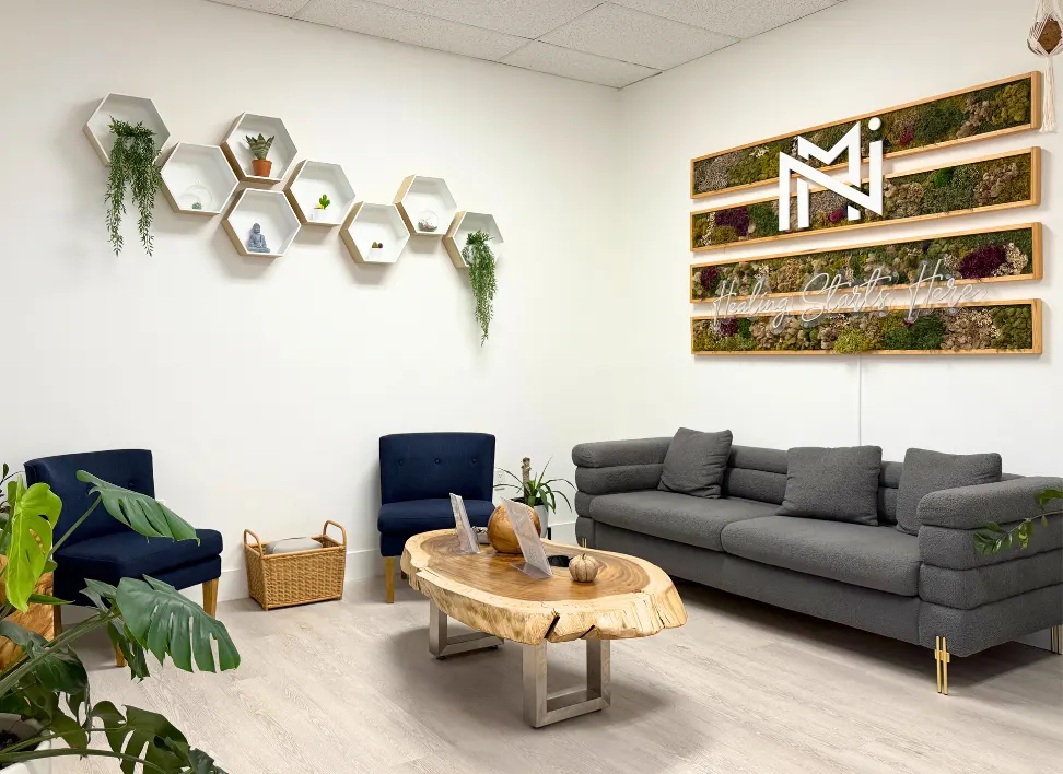 Neomedicine Institute lobby and patient reception area in Miami.